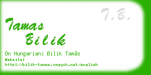 tamas bilik business card