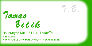 tamas bilik business card